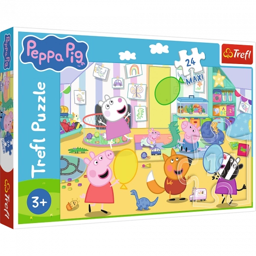 Sestavljanka 24 maxi – lepa Pepa – Srečno prašiček PEPPA od Trefl