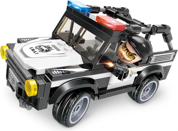 Qman Mine City Police policijski avto sestavljanka