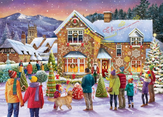 Gibsons puzzle božična okrasitev 1000 koščkov