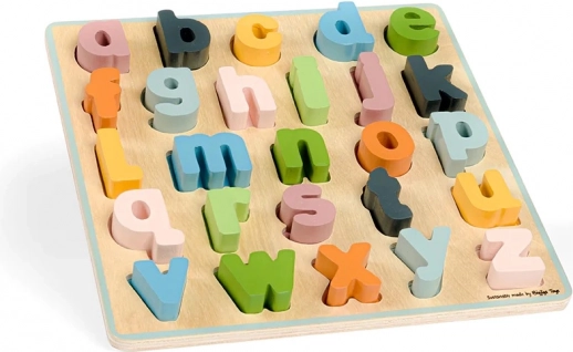 Bigjigs Toys lesene sestavljanke abeceda – male črke