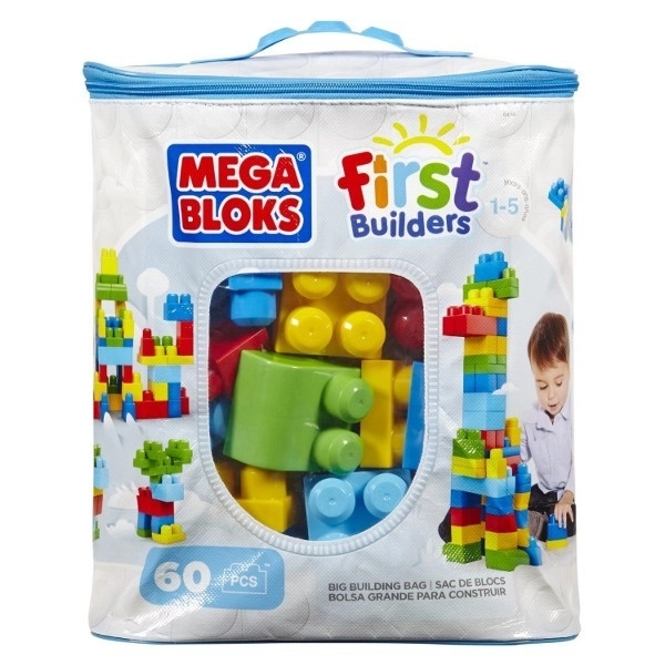 Mega Bloks Prvi Graditelji Kocke v Plastični Vrečki 60 kosov