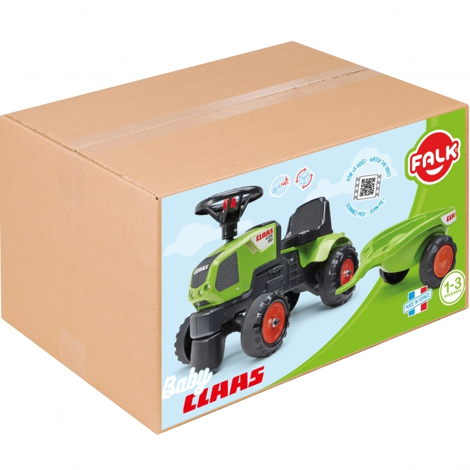 Poganjalec - traktor Claas z volanom in prikolico
