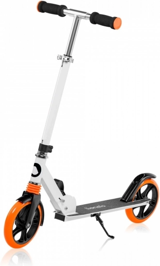 Zložljivi skiro Lionelo Luca White Orange z velikimi kolesi