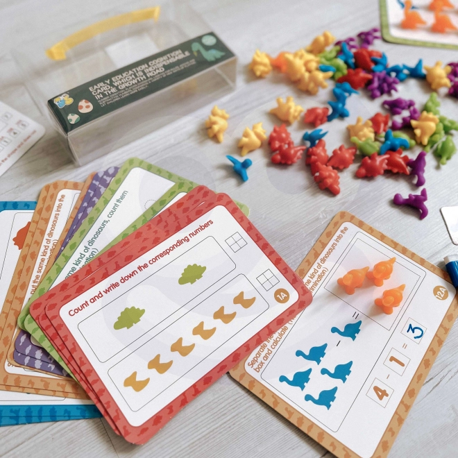 WOOPIE Izobraževalni Set Računanje Montessori Dino Sestavljanka 95 ks