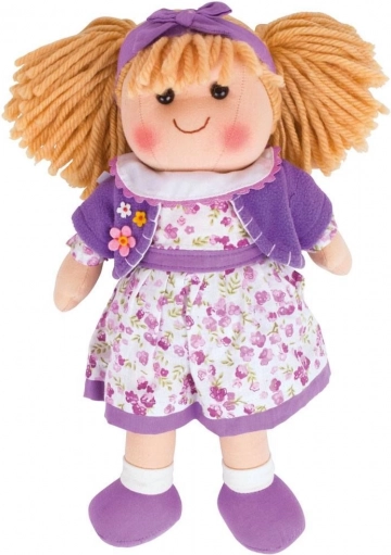 Plišasta punčka Laura 34 cm Bigjigs Toys