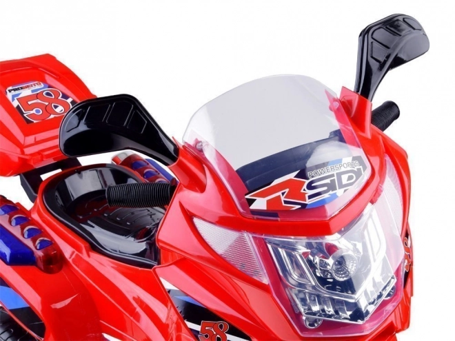 Otroški športni motocikel z barvno LED razsvetljavo