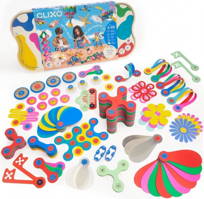 Magnetne konstrukcije Clixo Family Pack - 150 delov