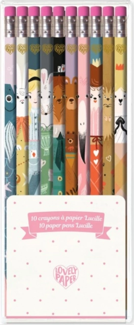 Set svinčnikov z ilustracijami DJECO