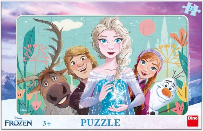 Sestavljanka Frozen: Družinska 15 kosov