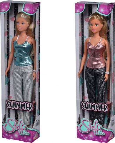Punčka STEFFI LOVE Shimmer – bleščeč outfit, 2 različici