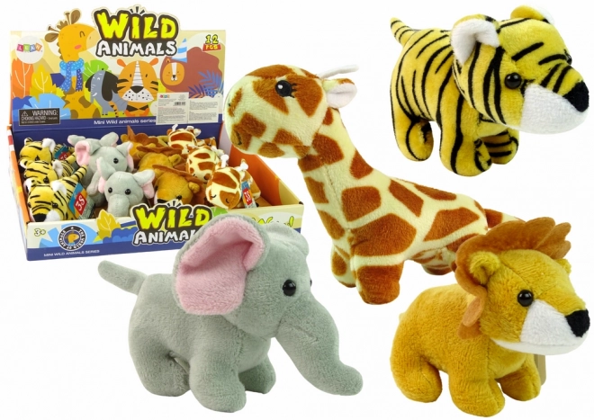 Mini plišaste živali Safari, 4 modeli