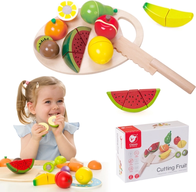 Leseni set za rezanje sadja Classic World