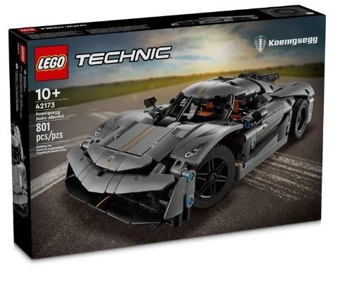LEGO Technic 42173 Sivo hiperavto Koenigsegg Jesko Absolut