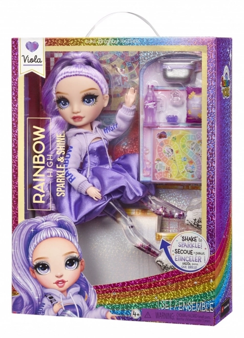 Rainbow High Sparkle & Shine Modna lutka - Viola (Vijolična)