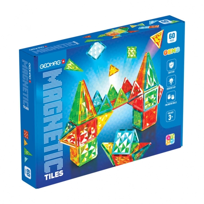 Geomag Gems 60 magnetnih ploščic