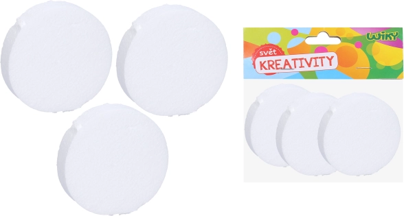 Dekorativno kolo iz polistirena 10 × 2,5 cm, komplet 3 kosi
