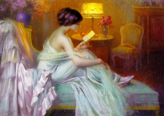 enjoy puzzle branje ob svetlobi lampe 1000 koščkov