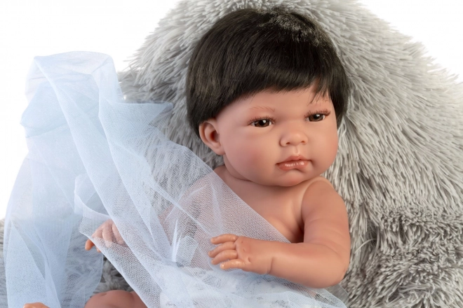 Realistična dojenčkasta lutka Llorens New Born Fant z vinylnim telesom 40 cm