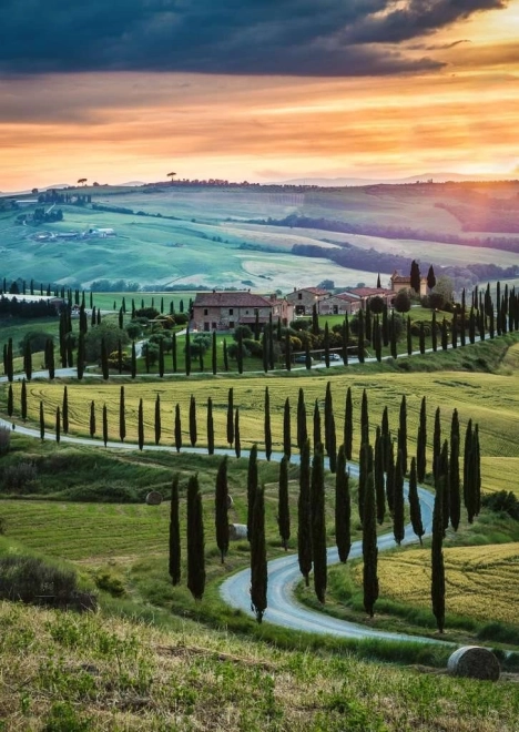Sestavljanka RAVENSBURGER Val d'Orcia, Toskana – 1000 koščkov
