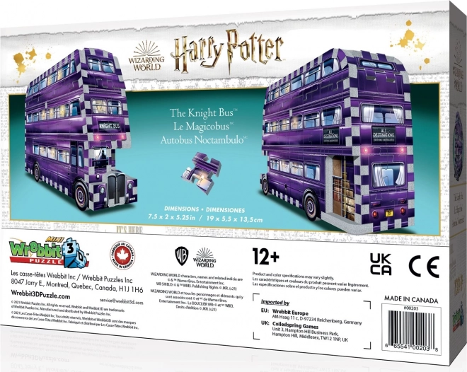 Wrebbit 3D puzzle: Harry Potter Resevalni avtobus