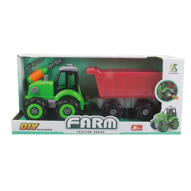 Vijačni traktor s prikolico