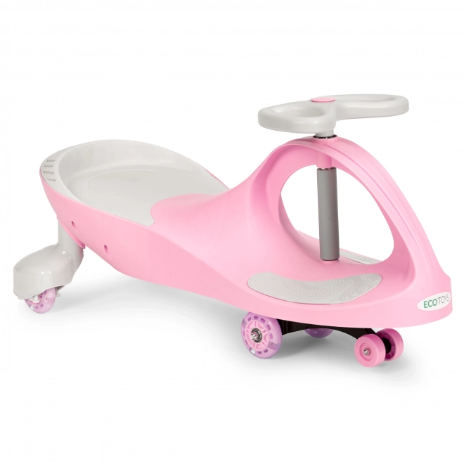Vozilo s LED kolesi roza ECOTOYS