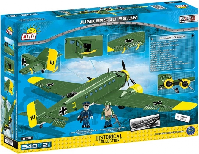 Gradbeni komplet letala Junkers JU 52/3M - 548 kosov