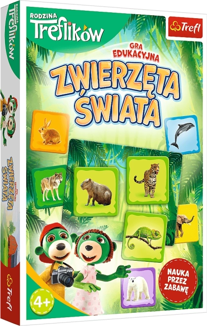 Živali sveta – DRUŽINA TREFLIK izobraževalna igra za otroke od 4 let
