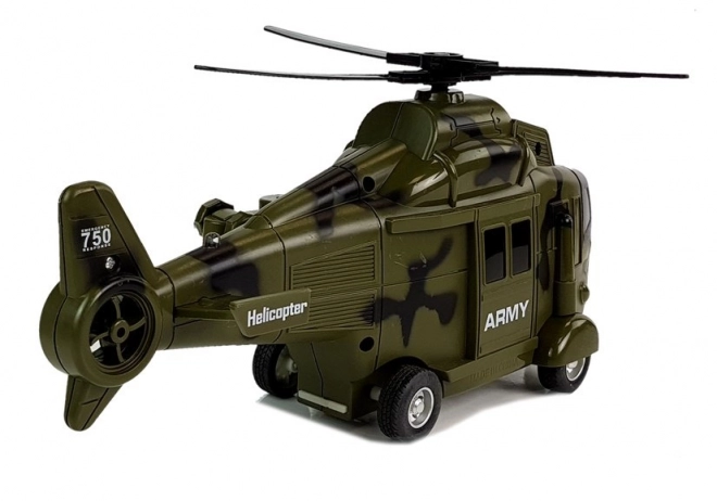 Vojaški reševalni helikopter 1:16 Kavelj Svetloba Zvok