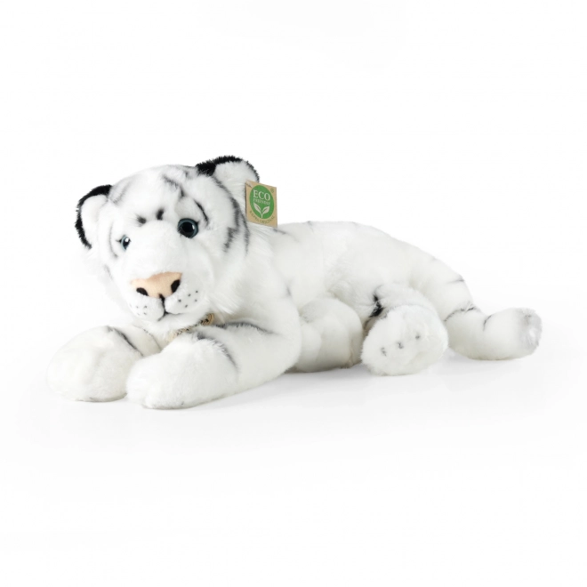 Plišasti beli tiger ležeč 36 cm EKOLOŠKO PRIJAZEN