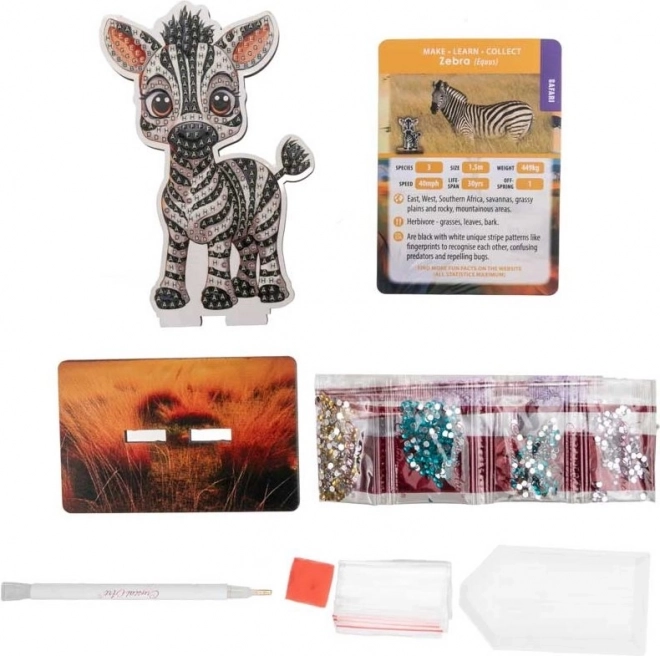 Diamantno slikanje Safari: Zebra