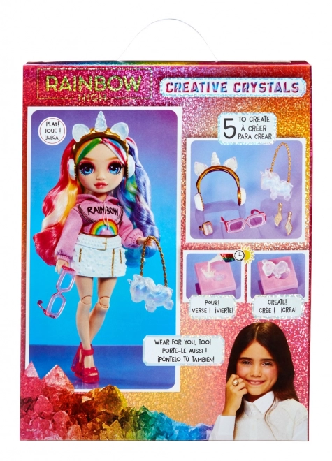 Rainbow High kreativni kristali punčka - Amaya Raine