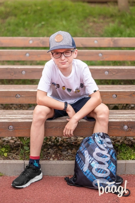BAAGL SET 3 Skate Struktury: nahrbtnik, peresnica, vrečka