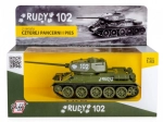 model tanka T‑34 Rudy 102 v merilu 1:43