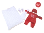 Oblačilo za punčko NEW BORN 43–44 cm – 3-delni komplet z blazinico in ninico
