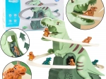 Dinosaur roller coaster with lights and sounds – foldable interactive set