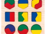 Bino lesene sestavljanke – geometrijske oblike