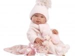 Llorens New Born deklica – realistična dojenčica 43 cm, celovinilno telo