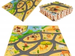 Penač preproga za tla safari, puzzle 9 delov 93 × 93 cm
