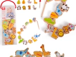 Lesene perle za nizanje Zoo Classic World, 13 kosov