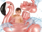 Napenljiv otroški okrogli obroč s sedežem flamingo 60 cm
