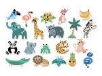 Vilac leseni magnetki Džungla za otroke