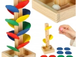 Leseno drevo za kroglice MONTESSORI