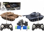 RC tankovska bitka – komplet 2 tankov, 25 cm, z zvokom in svetlobo, polnilni, 27/40 MHz