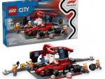 LEGO City F1 postanek v boksih in mehaniki z enosedežem FERRARI