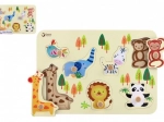 Lesena sestavljanka ZOO za otroke
