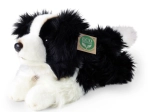 Plišasti pes Border Collie ležeč ekološko prijazen