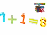 Lesene magnetne številke – set 14 kosov