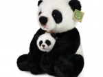 Plišasta panda z mladičem 27 cm eco‑friendly