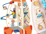 Velika lesena večnamenska izobraževalna igrača Raketa znamke Tooky Toy